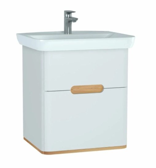 /Vitra Sento Lavabo Dolabı 65 cm Çift Çekm. Mat Beyaz,60822